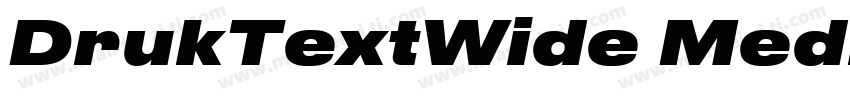 DrukTextWide Medium字体转换